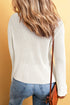 Ribbed Knit Bell Sleeve V-Neck Button Front Cardigan Sweater